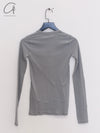BASERANGE 25 Early Spring Heart Shaped Long Sleeve T-shirt BAS-TOHLS-RB-SP25-BOW BLUE
